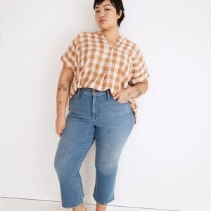 NWT Madewell Cali Demi-Boot Jeans in Dorrance Wash 18W